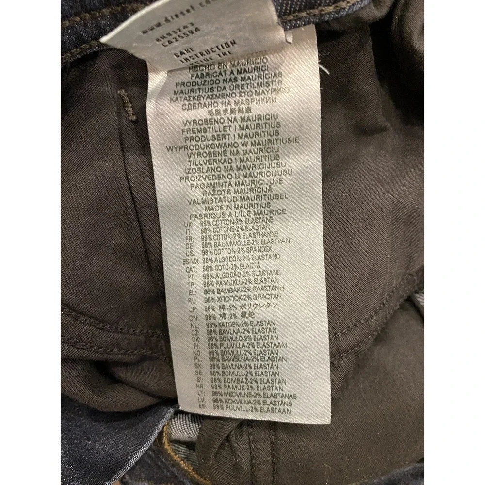 Diesel Jeans‎ Mens 30x32 Reg Slim Tapered A00893 Stretch Buster